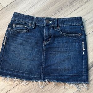 Old Navy Dark Blue Denim Mini Skirt